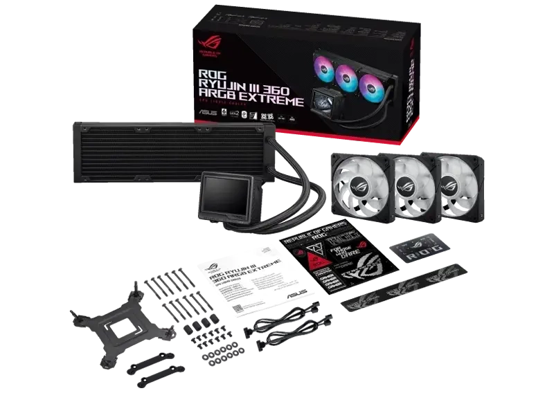 خنک کننده مایع پردازنده ایسوس ROG RYUJIN III 360 ARGB Extreme 27 ROG RYUJIN III 360 Extreme