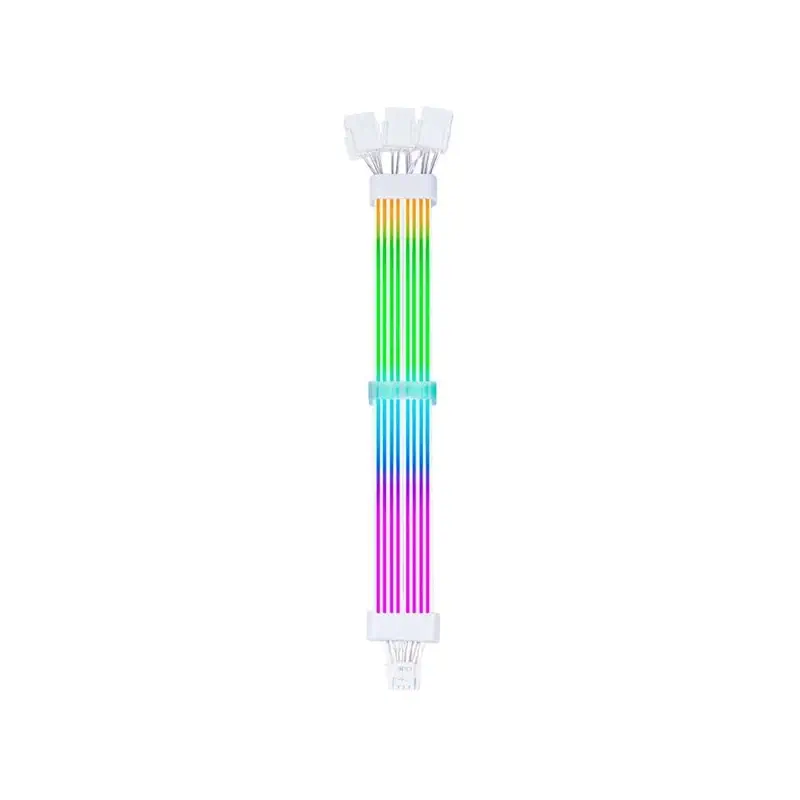 کابل اسلیو ایس گیک AC124 ARGB 12+4 Pin White 3 AC124 ARGB 12+4P Wh