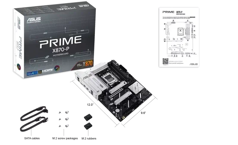 مادربرد ایسوس PRIME X870-P DDR5 19 ASUS PRIME X870-P
