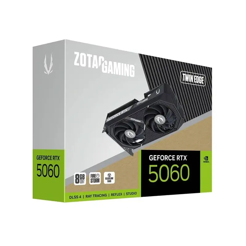کارت گرافیک زوتاک GeForce RTX5060 Twin Edge 8GB GDDR7 9 ASUS RTX5060 Twin Edge