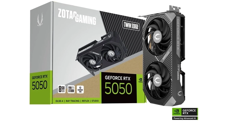 کارت گرافیک زوتاک GeForce RTX5050 Twin Edge 8GB GDDR6 17 RTX 5050 Twin Edge 8G