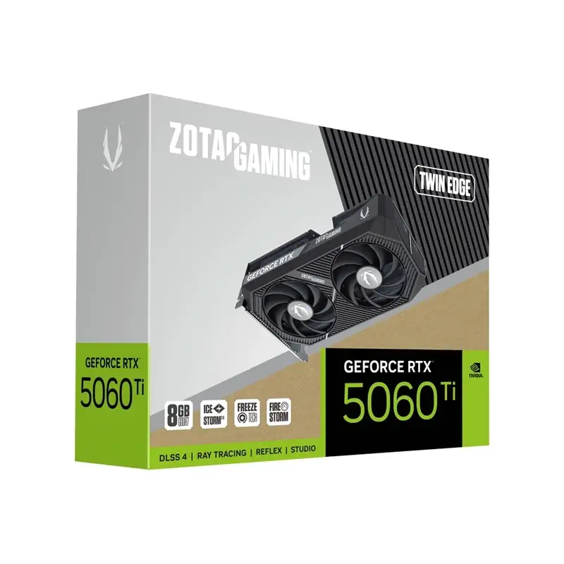 کارت گرافیک زوتاک GeForce RTX5060 Ti 8GB Twin Edge GDDR7 8 ZOTAC GeForce RTX5060 Ti