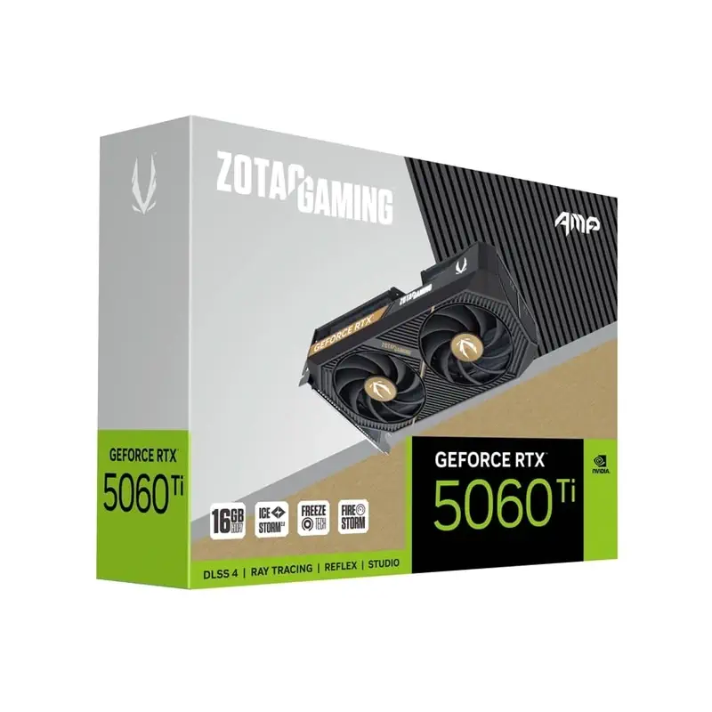 کارت گرافیک زوتاک GAMING GeForce RTX5060 Ti 16GB AMP GDDR7 9 ZOTAC RTX5060Ti 16GB AMP