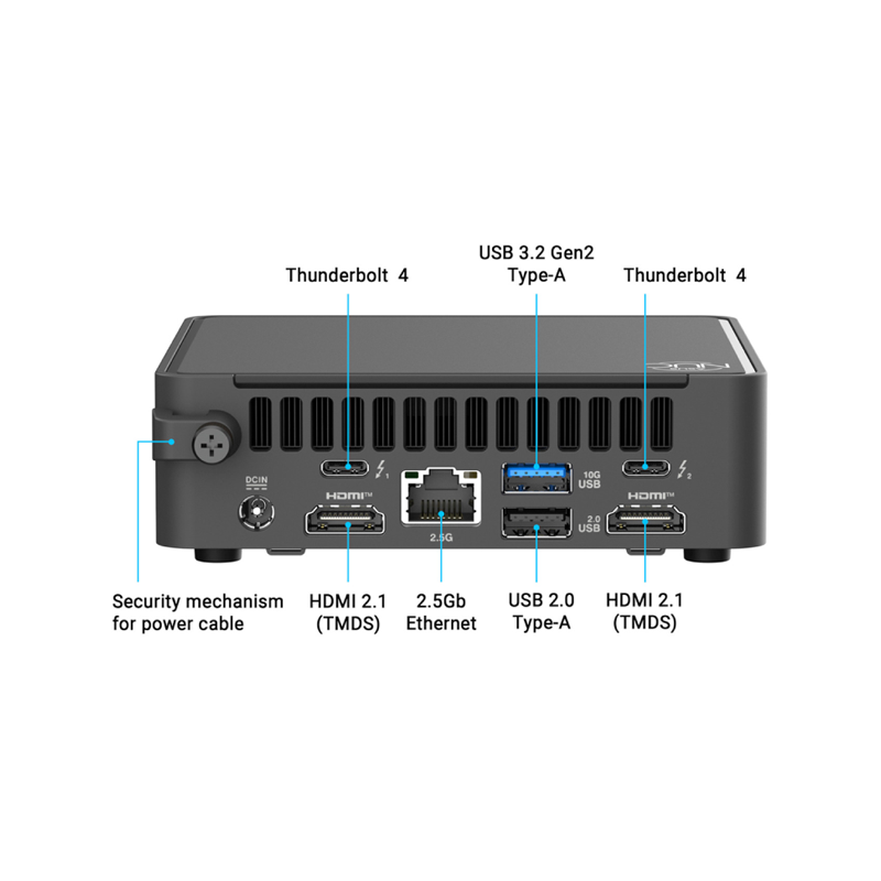کامپیوتر کوچک ایسوس NUC15CRH I3-100U 8 ASUS NUC15CRH