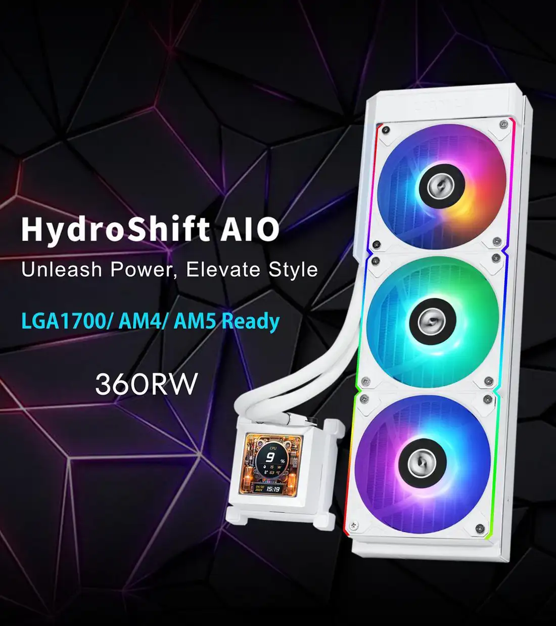 HydroShift LCD 360R WH