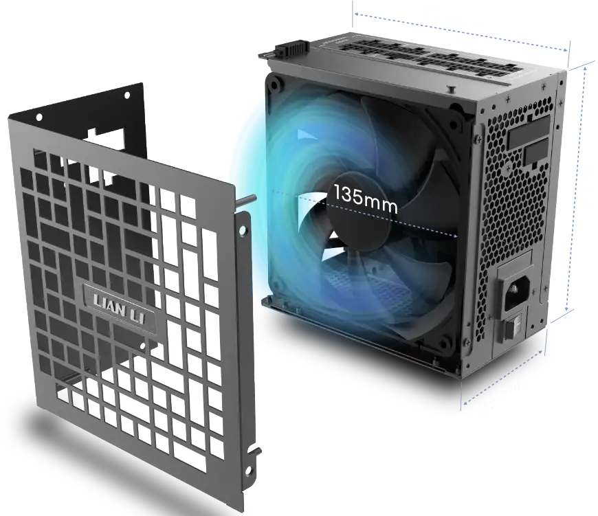 پاور لیان لی RS Gold 1000 Full Modular 1000W WH 11 RS 1000G WH