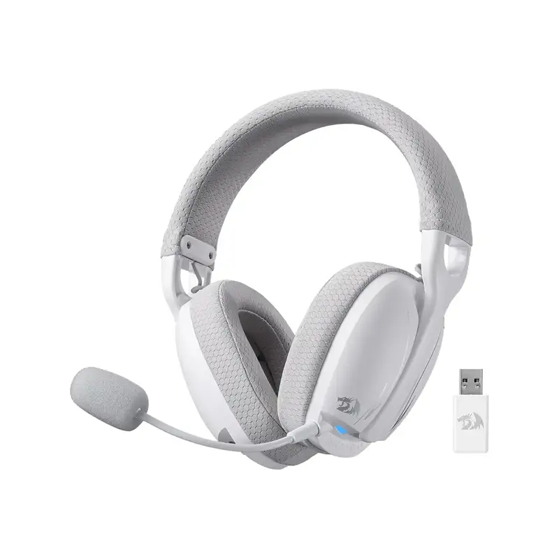 هدست بی سیم گیمینگ ردراگون Skuld H878 White 1 Skuld H878 Wh