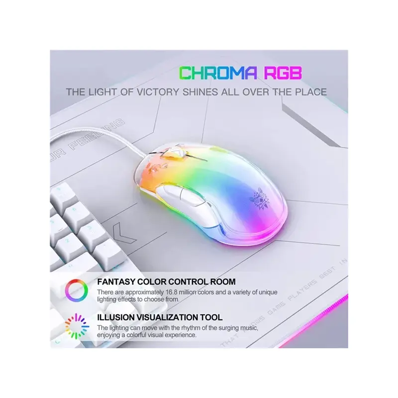موس گیمینگ اونیکوما CW925 WHITE 4 CW925